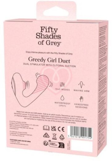 Вибратор для зоны G и клитора Fifty Shades of Grey Greedy Girl Duet фото 3