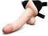Реалистичный изогнутый фаллоимитатор с мошонкой Slipskin Realstic Curved 20 см телесный фото 3