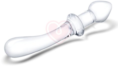 Двусторонний стеклянный фаллоимитатор Glas Classic Handblown фото 3
