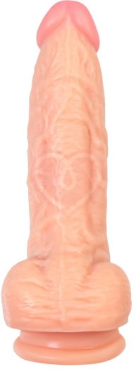 Реалистичный фаллоимитатор с мошонкой на присоске RealStick Nude York телесный фото 9
