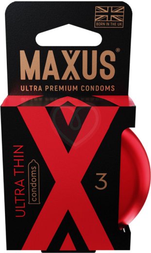 Презервативы ультратонкие Maxus Sensitive Ultra Thin 3 шт с кейсом фото 1