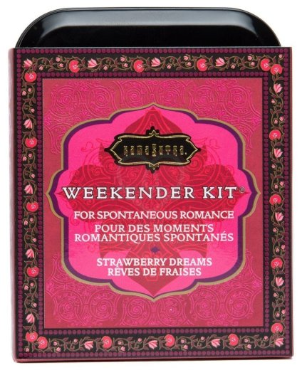 Набор эротической косметики KamaSutra The Weekender Tin Can Strawberry Клубника фото 2