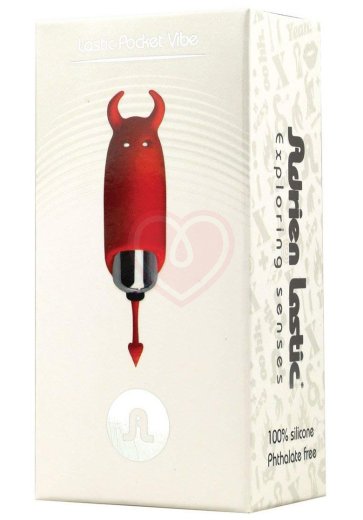 Мощная вибропулька Маленький Демон Mini Vibrator Devol красный фото 3