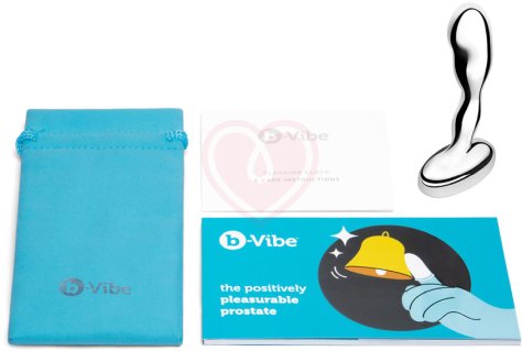 Металлический стимулятор простаты b-Vibe Stainless Steel Prostate Plug фото 8