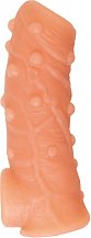 Насадка с открытой головкой и пупырышками Kokos Nude Sleeve NS002-L