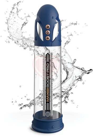 Мужская вакуумная помпа с режимом всасывания Max Boost Pro Flow синяя фото 1
