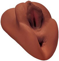 Мастурбатор вагина и попка PDX Plus Perfect Pussy Brown коричневый