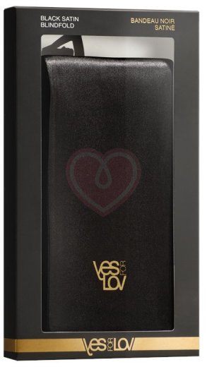Сатиновая повязка YESforLOV Black Satin Blindfold фото 2