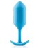 Утяжелённая анальная пробка для ношения b-Vibe Snug Plug 3 средняя голубая фото 1