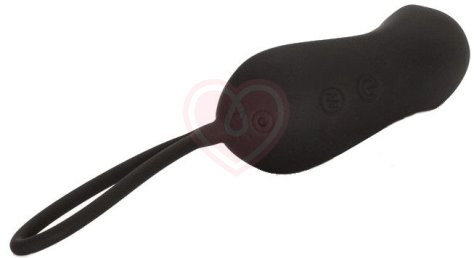 Мини-вибратор с пультом управления Silicone Remote Curve чёрное фото 3