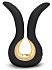 Вибратор с золотым покрытием Gvibe Mini Gold чёрный фото 1