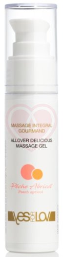 Лубрикант 3 в 1 YESforLOV Allover Delicious Massage Gel Персик и абрикос 50 мл фото 1