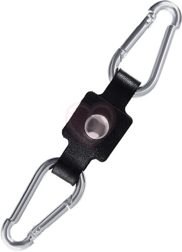 Наручники с красной окантовкой Pecado BDSM черные фото 5
