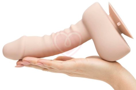 Вибратор с дистанционным управлением Uprize Realistic Dildo 21 см телесный фото 6