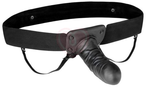 Вибрирующий фаллопротез Lux Fetish Hollow Strap-on фото 1
