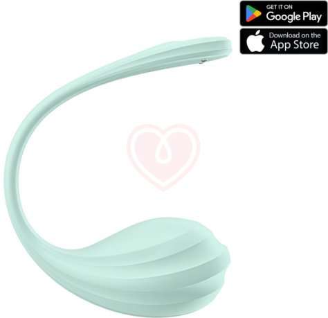 Виброяйцо Satisfyer Smooth Petal с управлением со смартфона мятное фото 1