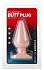 Пробка анальная большая Butt Plugs Smooth Classic Large телесная фото 2