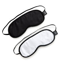 Набор из двух масок на глаза '50 оттенков серого' No Peeking Soft Twin Blindfold Set