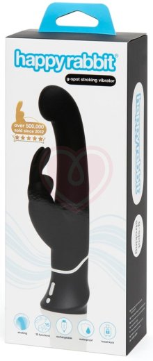 Вибратор с функцией колебания Happy Rabbit G-Spot Stroker чёрный фото 6
