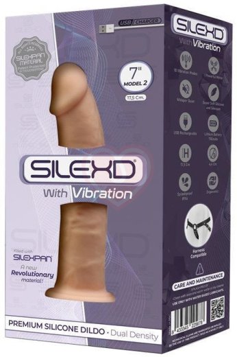 Реалистичный вибратор с присоской SileXD Model 2 телесный 16 см фото 2