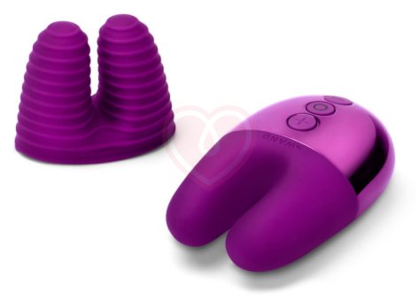 Мини-вибратор с двумя кончиками Le Wand Double Vibe фиолетовый фото 4