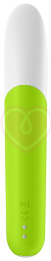 Вибропуля Satisfyer Ultra Power Bullet 7 с вогнутым кончиком ярко-зелёная фото 4