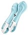 Расширяемый вибратор Satisfyer Air Pump Vibrator 5 с приложением голубой фото 5