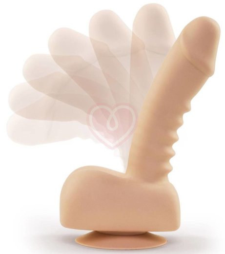 Вибратор с дистанционным управлением Uprize Realistic Dildo 21 см телесный фото 5