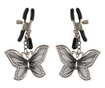 Зажимы на соски с подвесками в виде бабочек Butterfly Nipple Clamps