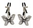 Зажимы на соски с подвесками в виде бабочек Butterfly Nipple Clamps фото 1