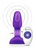 Анальная вибропробка с ротацией b-Vibe Rimming Petite фиолетовая фото 5