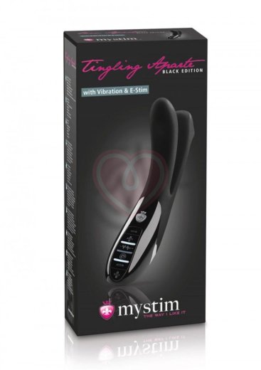 Вибратор с электростимуляцией Mystim Tingling Apart Black Edition фото 2