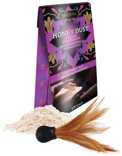 Ароматная пудра для тела KamaSutra Honey Dust Raspberry Kiss Малина 28 г фото 2