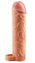 Насадка удлинитель с кольцом на мошонку Perfect Extension with Ball Strap 18 см телесная фото 1
