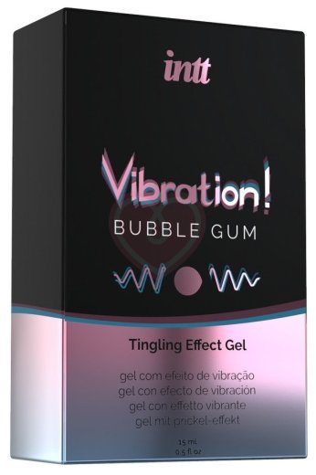 Стимулирующий гель со вкусом жвачки Intt Vibration! Bubble Gum 15 мл фото 2