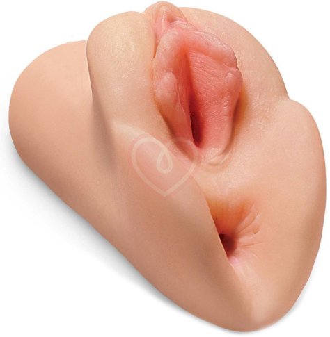 Мастурбатор вагина и попка PDX Plus Perfect Pussy телесный фото 1