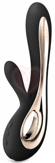 Вибратор с клиторальным стимулятором Lelo Soraya 2 чёрный фото 1