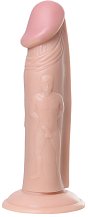 Реалистичный фаллоимитатор на присоске RealStick Nude телесный