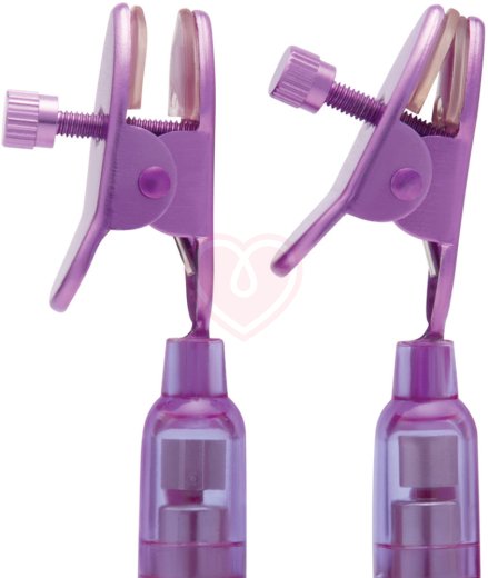 Виброзажимы для сосков с пультом Remote Control Vibrating Nipple Clips розовые фото 4