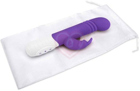 Вибратор-кролик с пульсирующей головкой Slim Shaft Thrusting G-Spot Rabbit фиолетовый фото 10