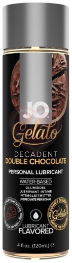 Съедобный лубрикант System JO H2O Flavored Gelato двойной шоколад 120 мл фото 1