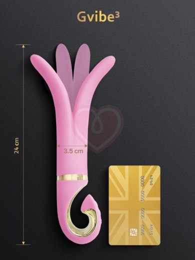 Вибратор Gvibe 3 розовый фото 4