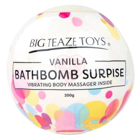Бомбочка для ванны с вибропулей внутри Bath Bomb Surprise аромат ванили фото 2