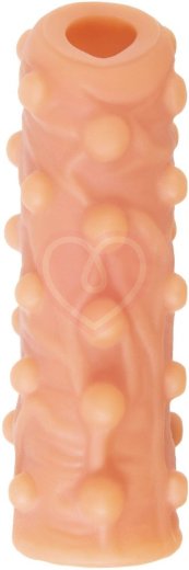 Насадка с открытой головкой и бугорками Kokos Nude Sleeve NS003-M фото 3