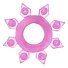 Кольцо эрекционное Toyfa Love Ring снежинка розовое фото 1