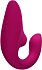 Вибратор для зоны G c бесконтактной стимуляцией клитора Womanizer Blend малиновый фото 9