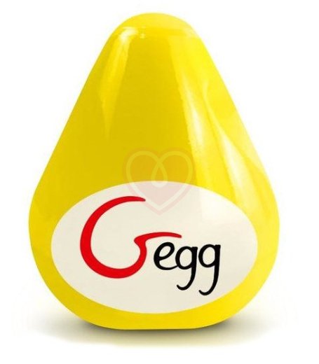 Компактный мастурбатор с рельефом Gvibe Gegg жёлтый фото 2