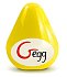Компактный мастурбатор с рельефом Gvibe Gegg жёлтый фото 2