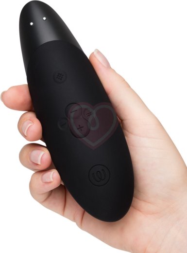 Бесконтактный клиторальный стимулятор с вибрацией Womanizer Enhance чёрный фото 12
