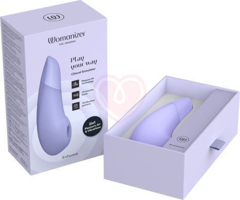 Бесконтактный клиторальный стимулятор с вибрацией Womanizer Enhance сиреневый фото 5